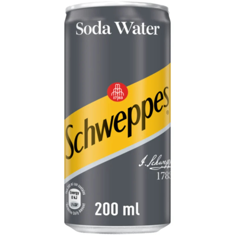 SCHWEPPES SODA WATER 200ML
